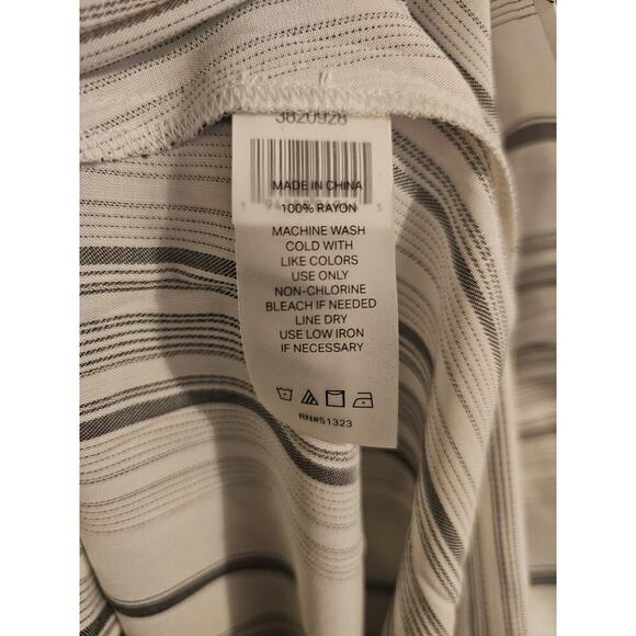 Court & Rowe rayon white blue striped midi shirt dress new sz 14 $129 - Picture 6 of 6